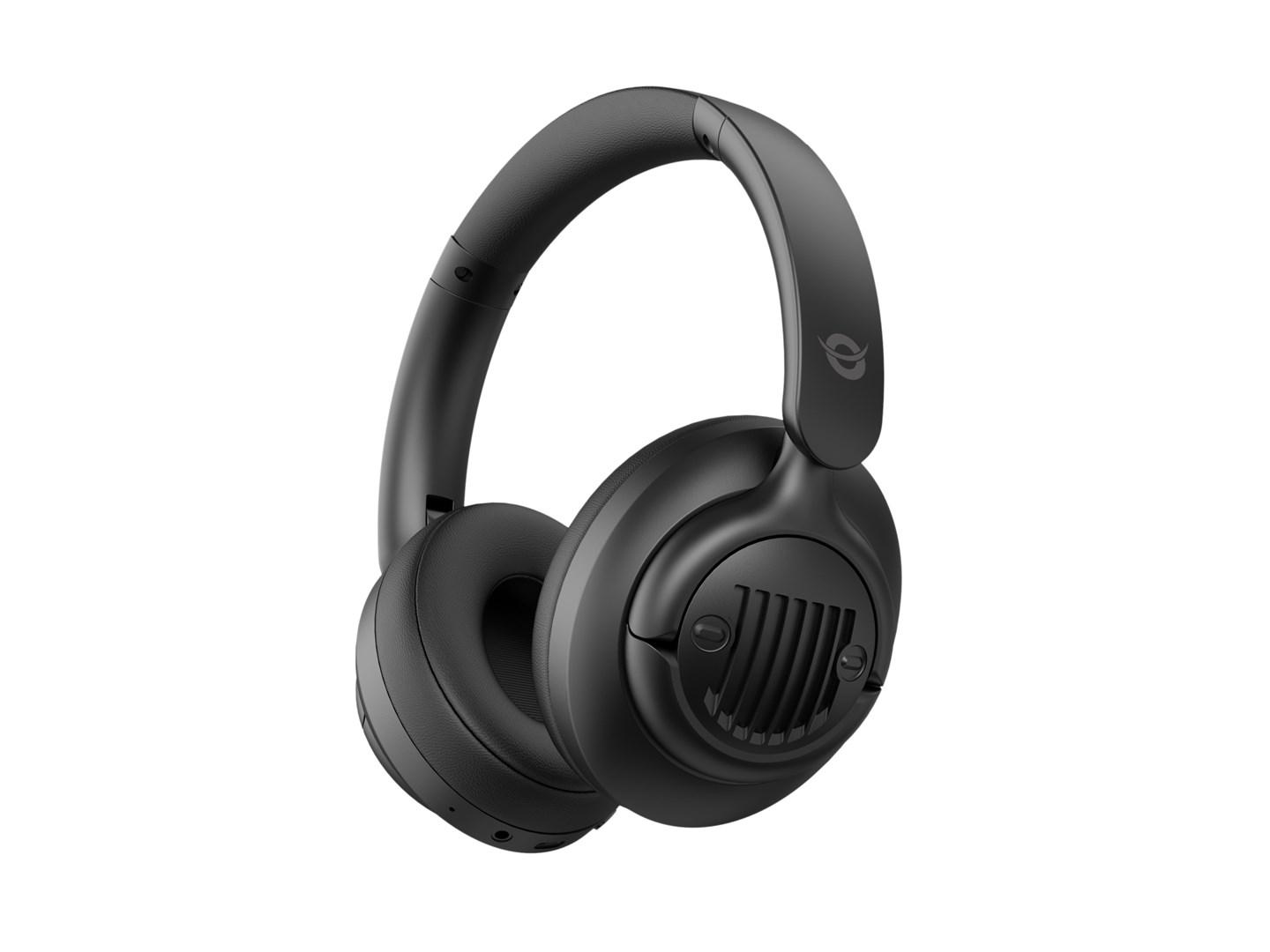 Bluetooth over‑ear headset med aktiv støjreduktion - sort billede