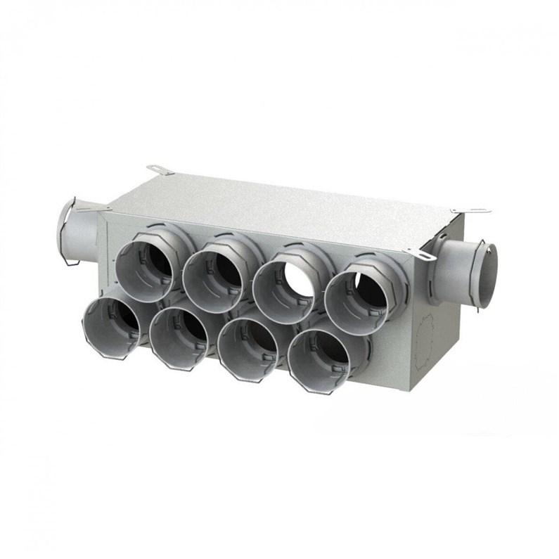 Diffusor boks DN160 - 12×75 mm fordeler til ventilationskanaler billede