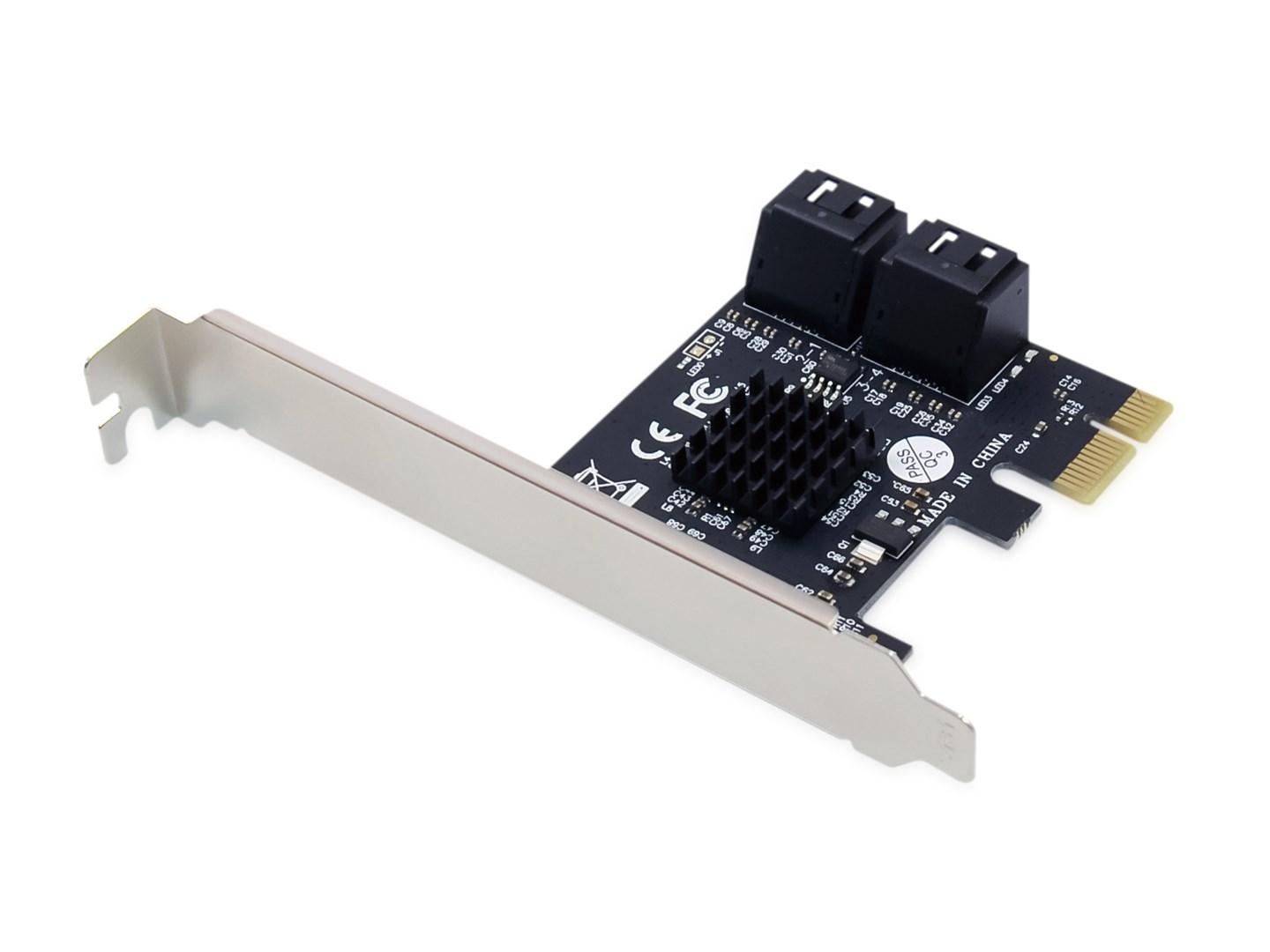 Conceptronic EMRICK - 4-port SATA PCIe adapter med SATA-kabler billede