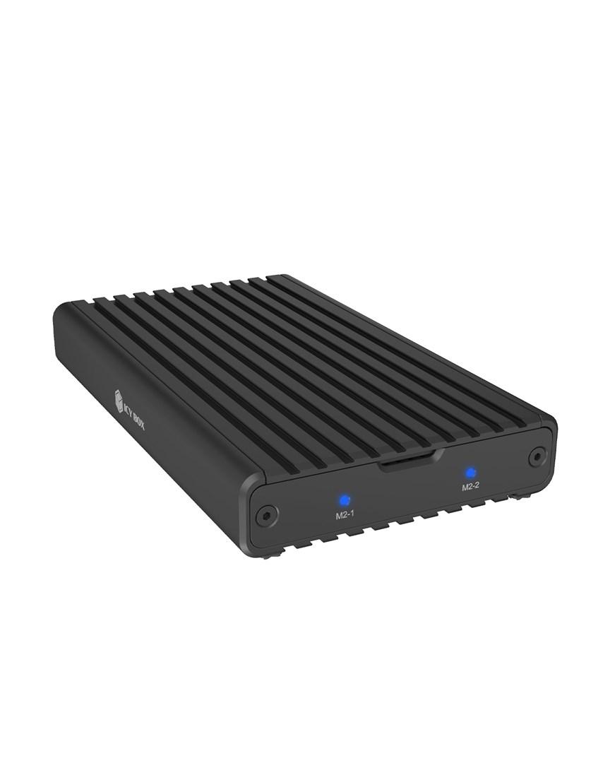 ICY BOX IB-2817M-C32 - eksternt M.2 NVMe SSD-kabinet, sort