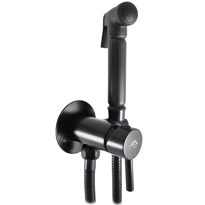 Mat sort bidet-hane billede