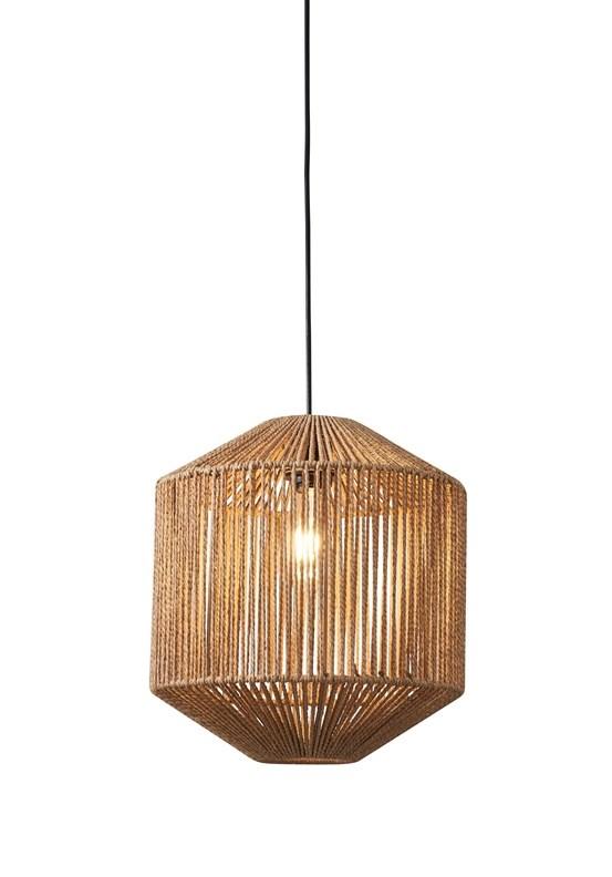 Loftlampe pendel ARRA D32 E27 - lys brun billede