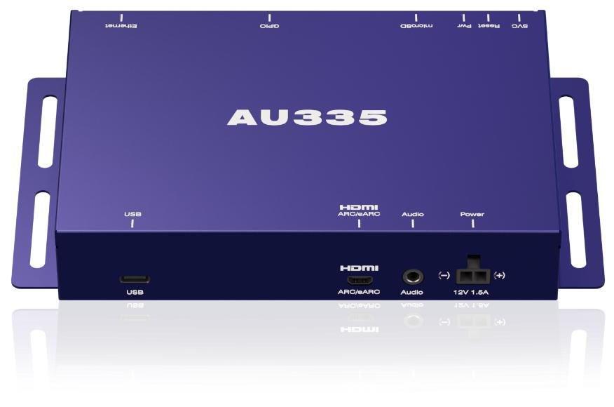 BrightSign AU335 digital signage‑afspiller til lyd billede