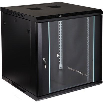 Væghængt rackskab 19" - 12U, 600 mm, blå detaljer (EPRADO-R19-12U/600-BLUE) billede