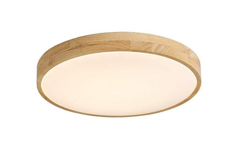 Loftlampe med LED NATA 4000K - 50,5 cm, trælook billede