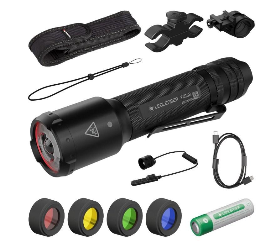Ledlenser TAC6R - jagtsæt med sort etui billede