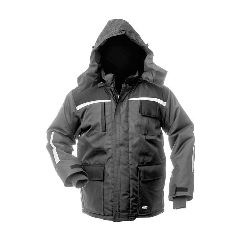 Lang arbejdsjakke - Arctic, grå/sort, 3XL (WJ-8924) billede