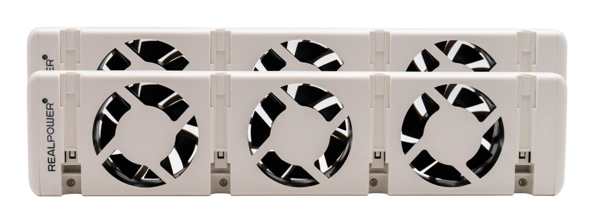 RealPower HL-2 hvid radiatorventilator - 2 stk. til indendørs brug billede
