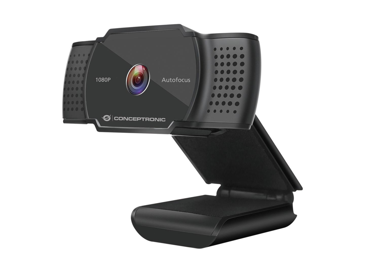 AMDIS06B Full HD webcam 1080p med autofokus - USB 2.0, sort billede