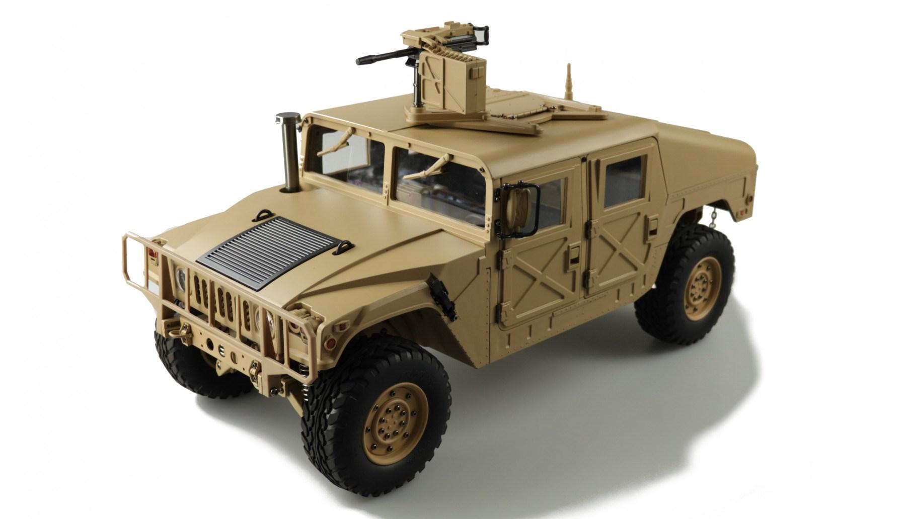 RC militærtruck 1:10 - 4WD, 2,4 GHz, RTR (Amewi 22418) billede