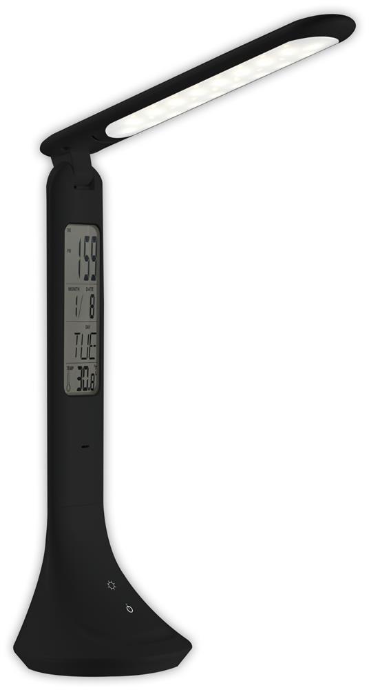 Avide ABLDL-CALENDAR - LED bordlampe 5 W, sort billede