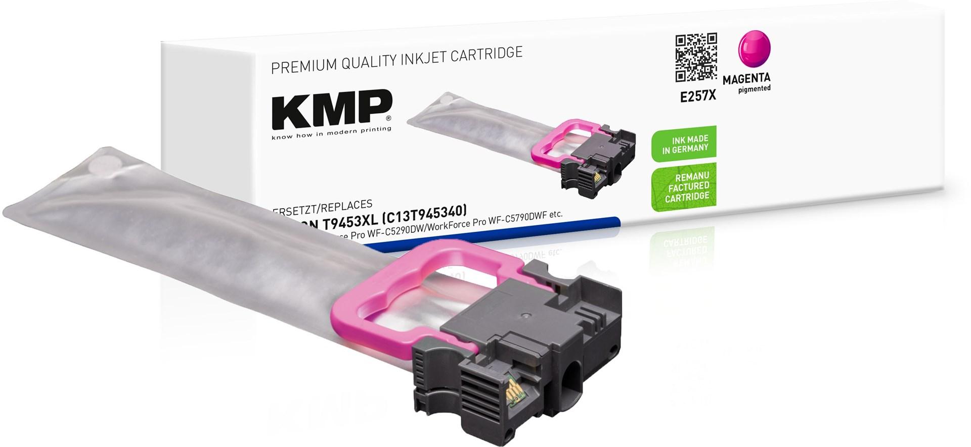 KMP E257X kompatibel blækpatron - magenta, 39 ml (erstatter Epson T9453XL) billede