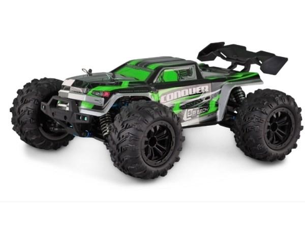 Fjernstyret bil - Conquer Truggy Li‑Ion 1.300 mAh, grøn billede
