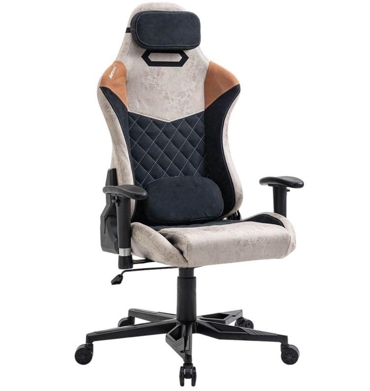 Gamerstol HappyGame 9301 - sort/brun/beige