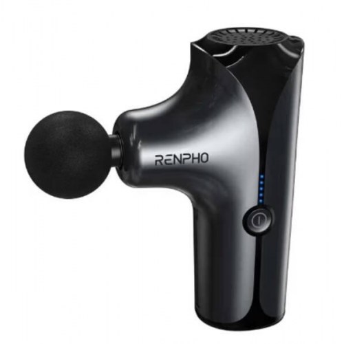 Renpho massagepistol - 4 hoveder, 5 hastigheder, sort