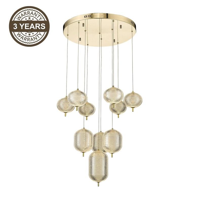 Loftpendel med LED A2360-10 - guld, klyngependel billede