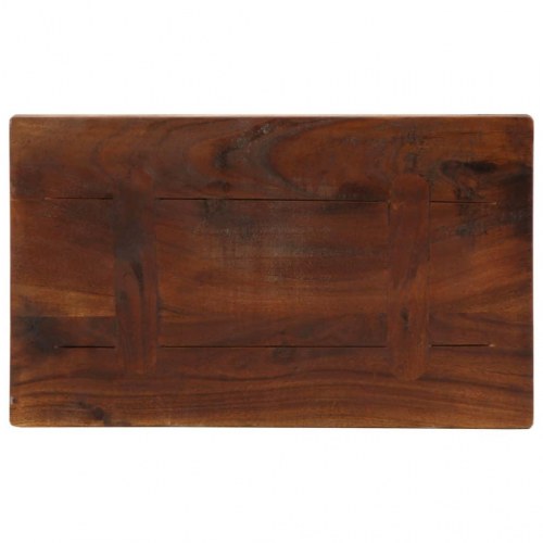Bordplade 50 × 30 × 3,8 cm - rektangulær i massivt genbrugstræ