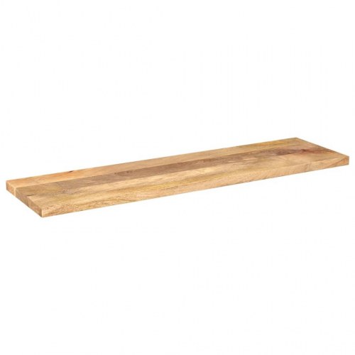 Rektangulær bordplade i massivt mangotræ - 110 x 20 x 3,8 cm