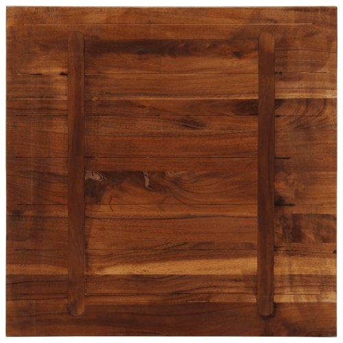 Bordplade 70×70×1,5 cm - firkantet i massivt genbrugstræ