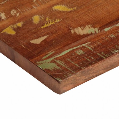 Bordplade 140×40×3,8 cm - rektangulær i massivt genbrugstræ