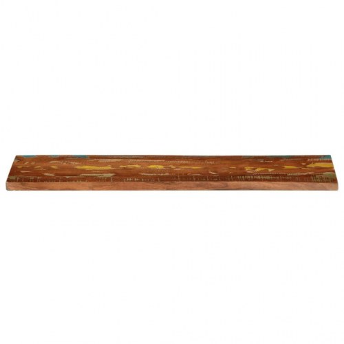 Bordplade 120×20×3,8 cm - rektangulær i massivt genbrugstræ