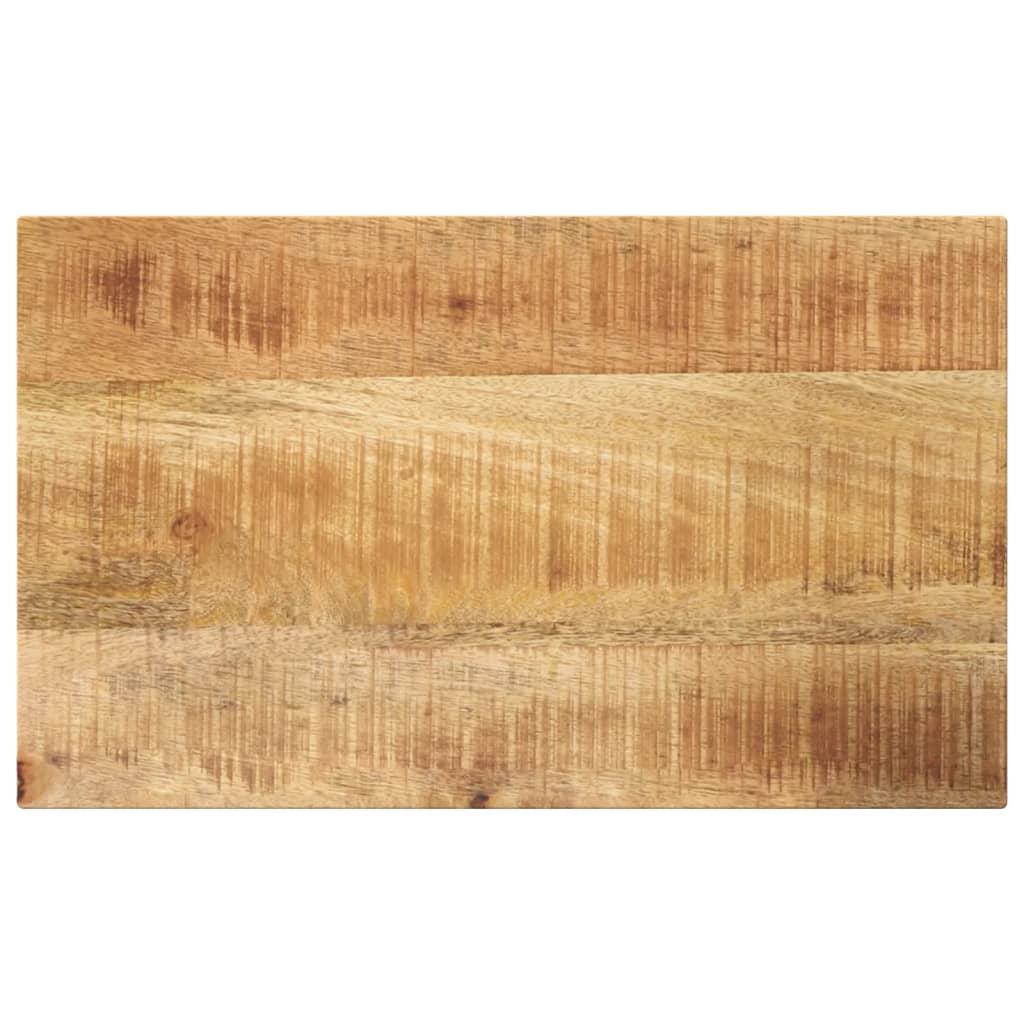 Bordplade 60x30x3,8 cm rektangulær massivt ru mangotræ billede
