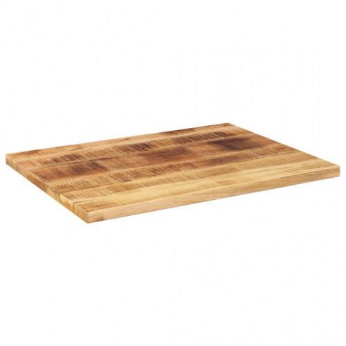 Bordplade i massivt mangotræ 80 x 50 x 3,8 cm - rektangulær