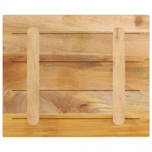Bordplade 60 x 50 x 3,8 cm rektangulær i massivt ru mangotræ