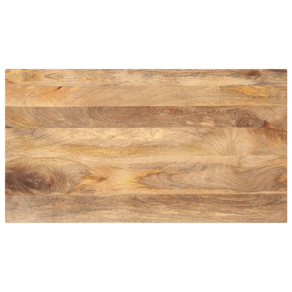 Bordplade i massivt mangotræ 100 x 70 cm - rektangulær