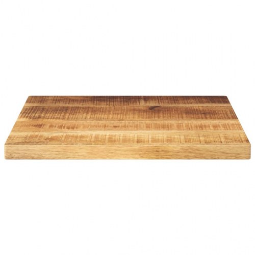 Bordplade 40x40x3,8 cm firkantet massivt ru mangotræ