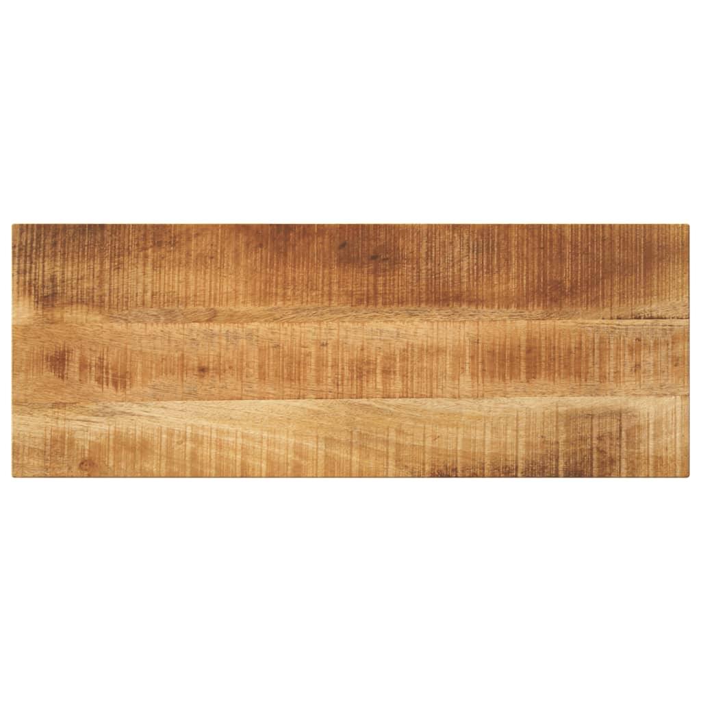 Bordplade 80x40x2,5 cm rektangulær massivt ru mangotræ billede