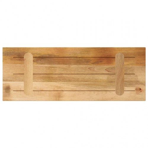 Bordplade i massivt ru mangotræ - 80 × 40 × 2,5 cm, rektangulær