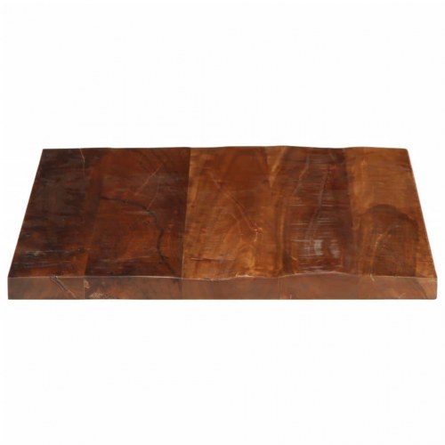 Bordplade 50x50x3,8 cm firkantet massivt genbrugstræ
