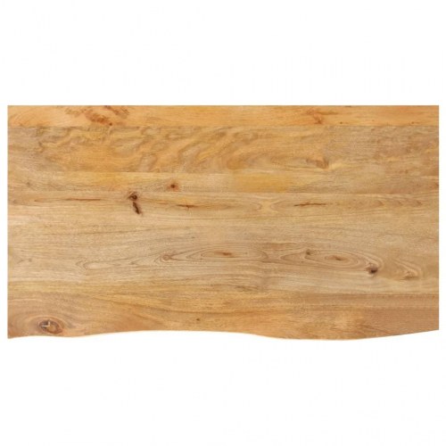 Bordplade 120 × 60 × 3,8 cm med naturlig kant - massivt mangotræ