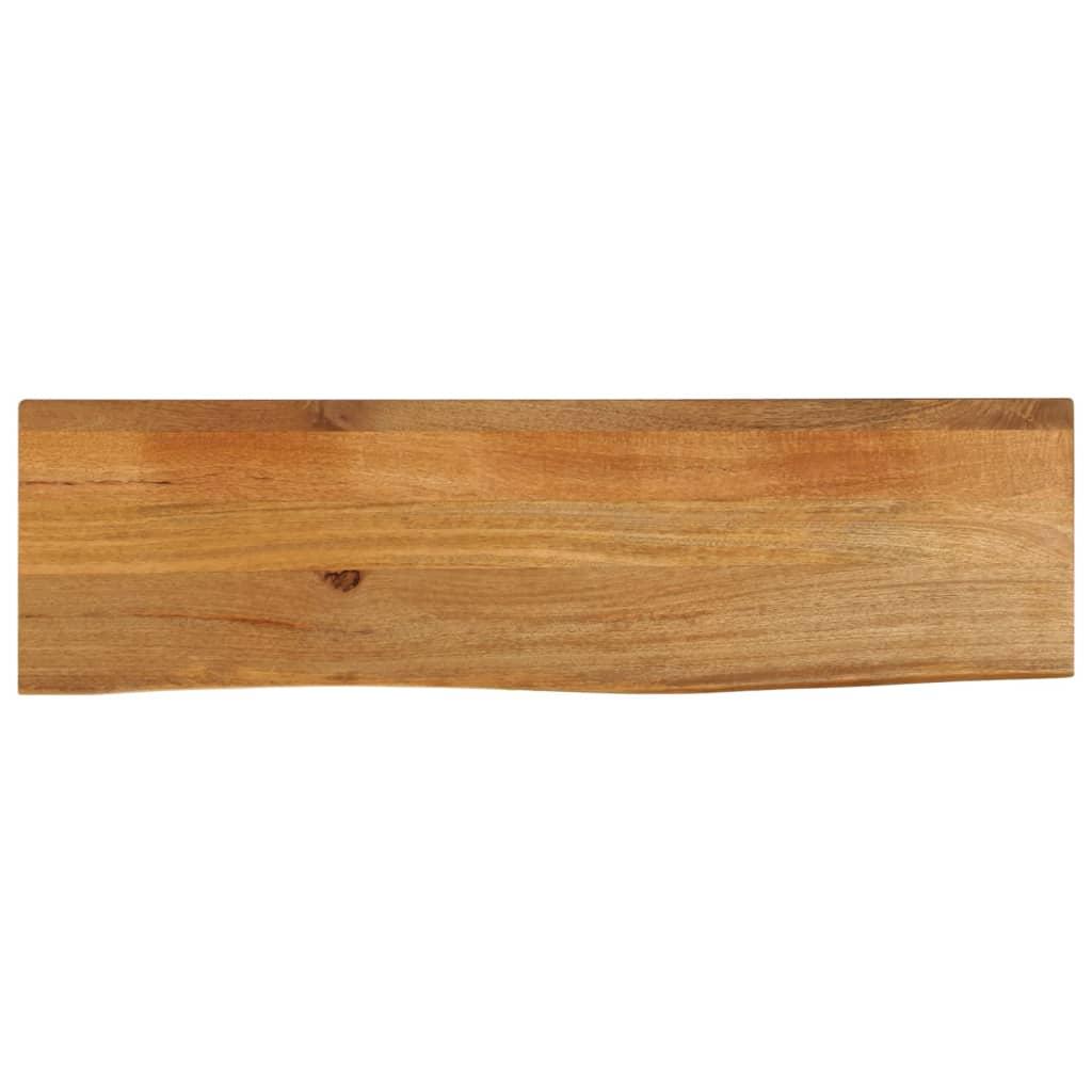 Bordplade 100x40x2,5 cm naturlig kant massivt mangotræ billede