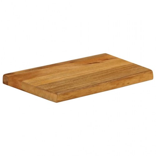 Bordplade i massivt mangotræ 60 x 40 x 2,5 cm - naturlig kant