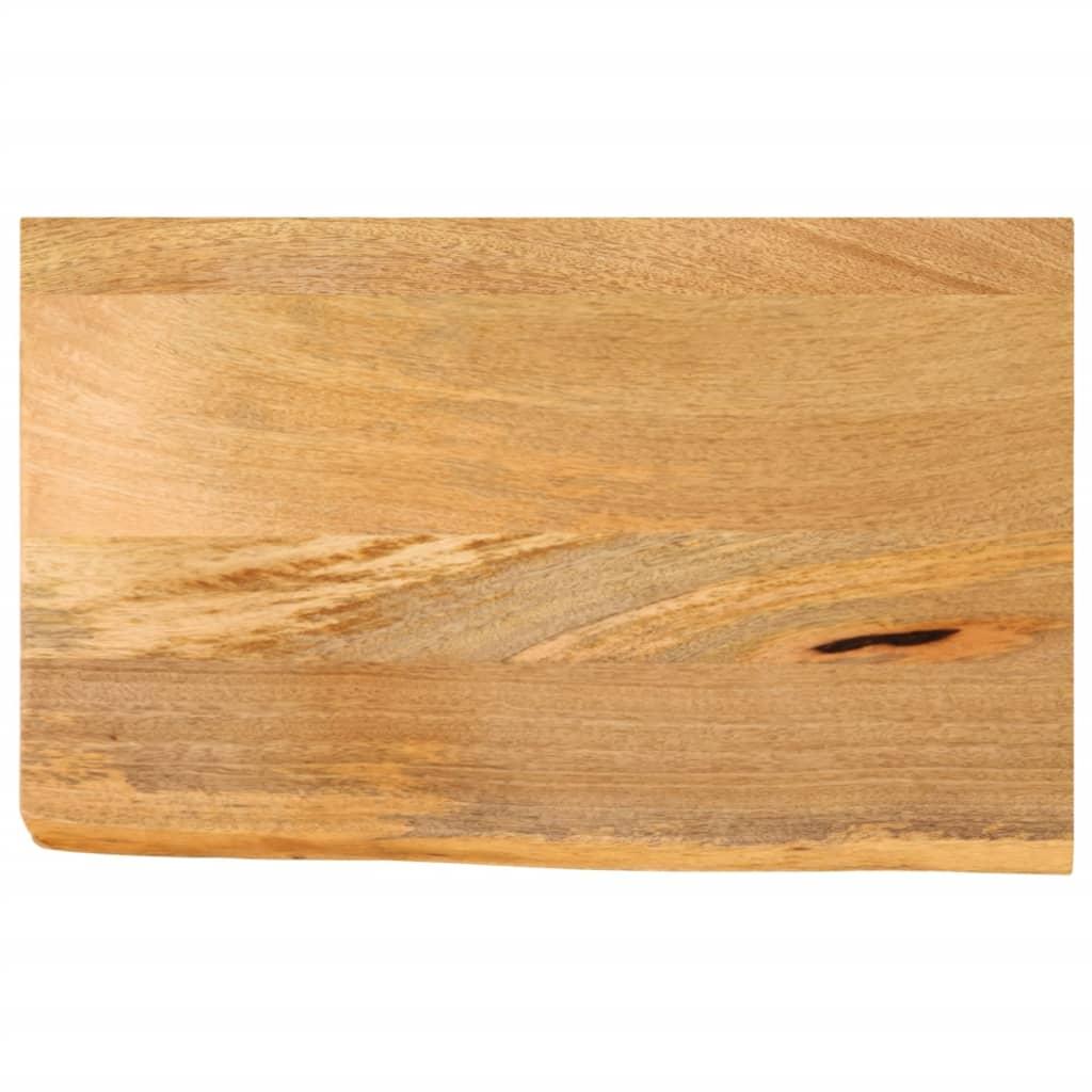 Bordplade 60x30x3,8 cm naturlig kant massivt mangotræ