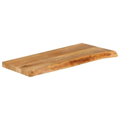 Bordplade 80x30x3,8 cm naturlig kant massivt mangotræ