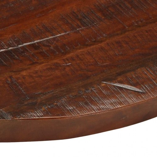 Bordplade Ø80x3,8 cm rund massivt genbrugstræ