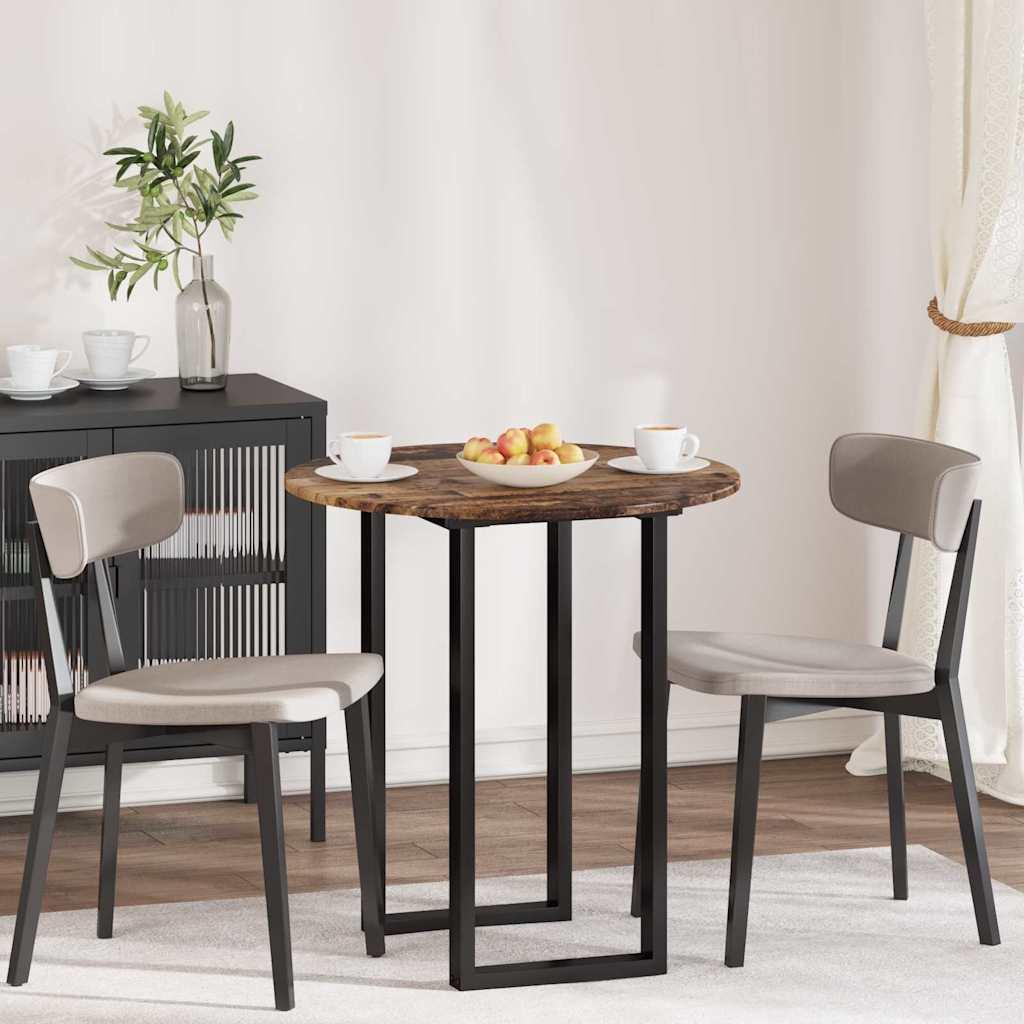 Bordplade Gammelt træ 70 x 70 x 1.5 cm Konstrueret træ billede