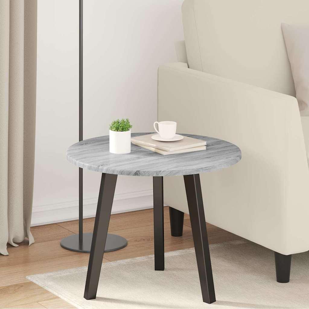 Bordplade Grå sonoma-eg 50 x 50 x 1.5 cm Konstrueret træ billede