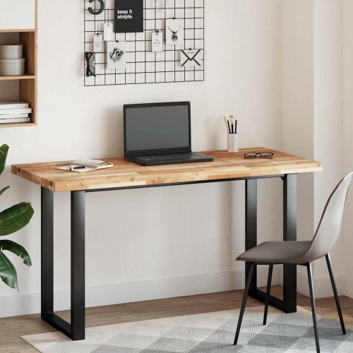 Bordplade 140 × 60 × 4 cm - rektangulær i massivt akacietræ