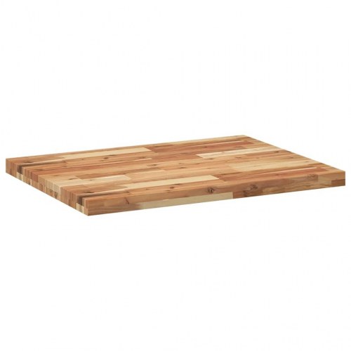 Bordplade 80 × 60 × 4 cm - rektangulær i massivt akacietræ