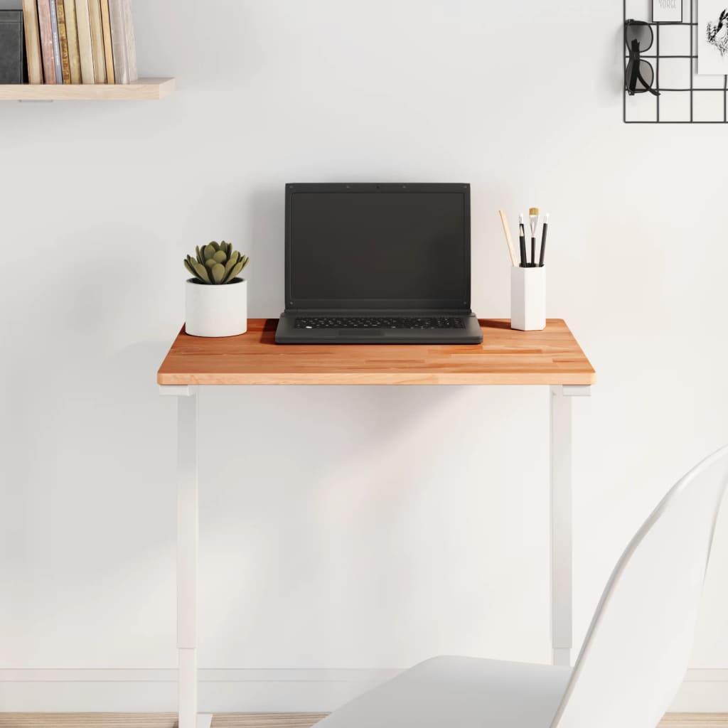 Bordplade 60x40x1,5 cm rektangulær massivt bøgetræ billede