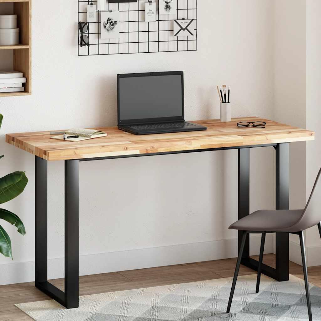 Bordplade 120x60x4 cm rektangulær massivt akacietræ billede