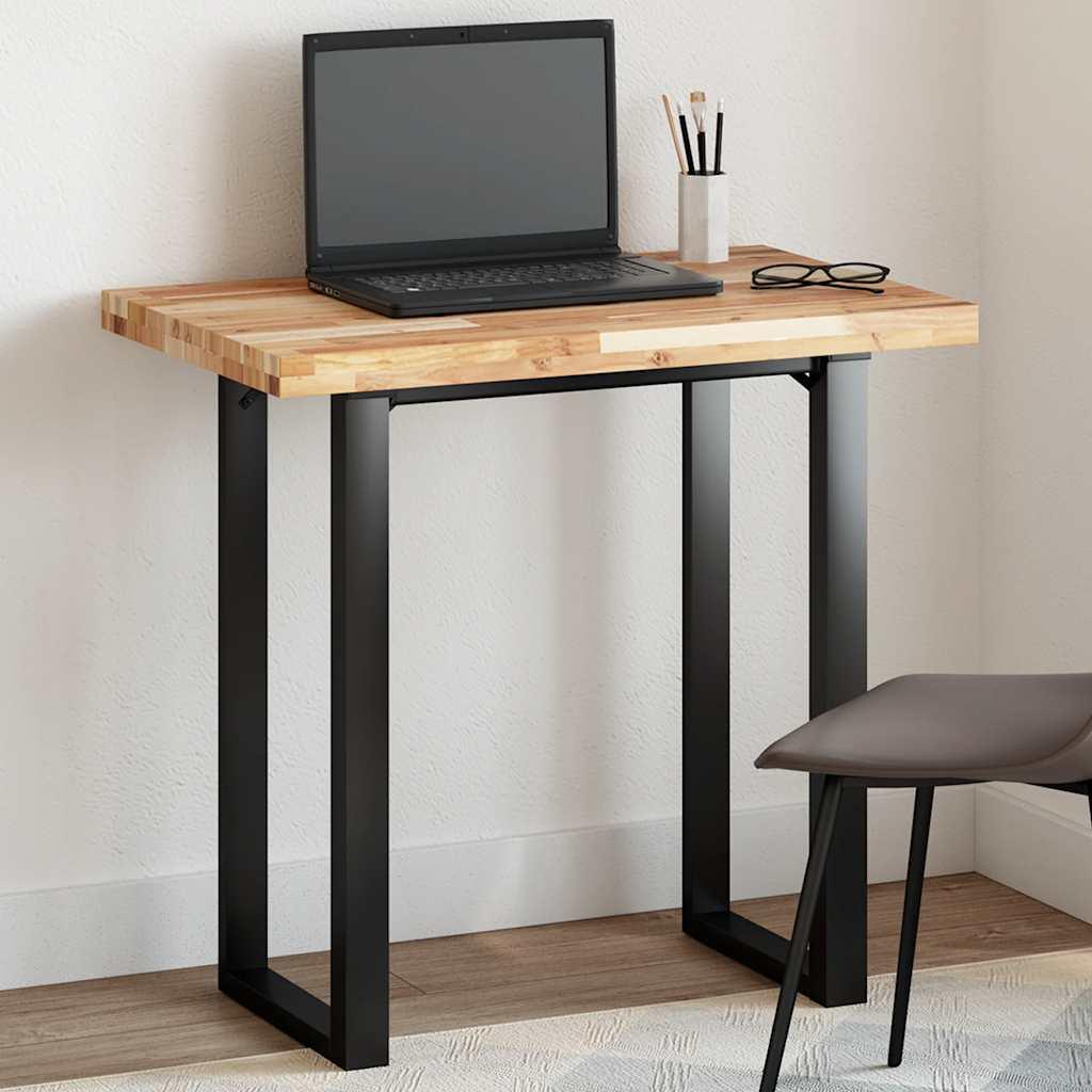 Bordplade 100x50x4 cm rektangulær massivt akacietræ billede
