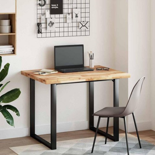 Bordplade 100 × 80 × 4 cm - rektangulær i massivt akacietræ