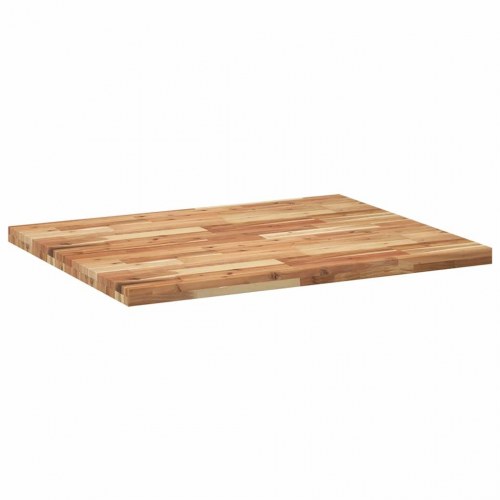 Bordplade 100 × 80 × 4 cm - rektangulær i massivt akacietræ