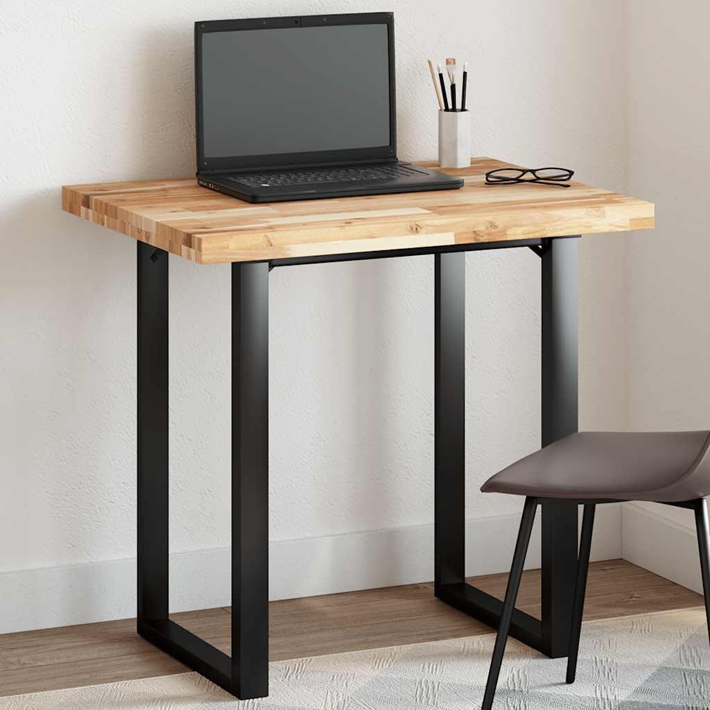 Bordplade 100x60x4 cm rektangulær massivt akacietræ billede