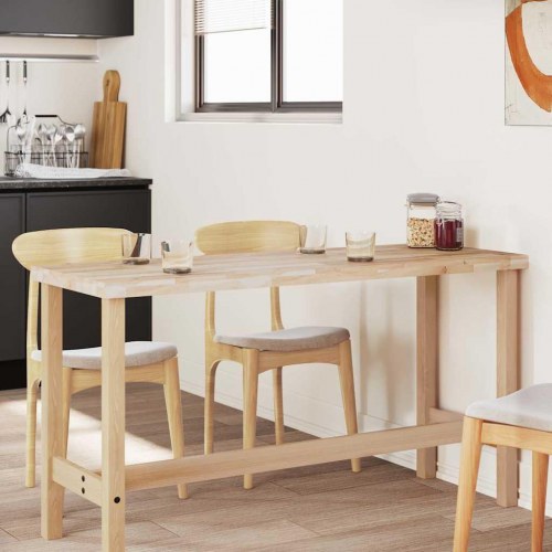 Bordplade i massivt akacietræ 120 x 50 x 4 cm - rektangulær